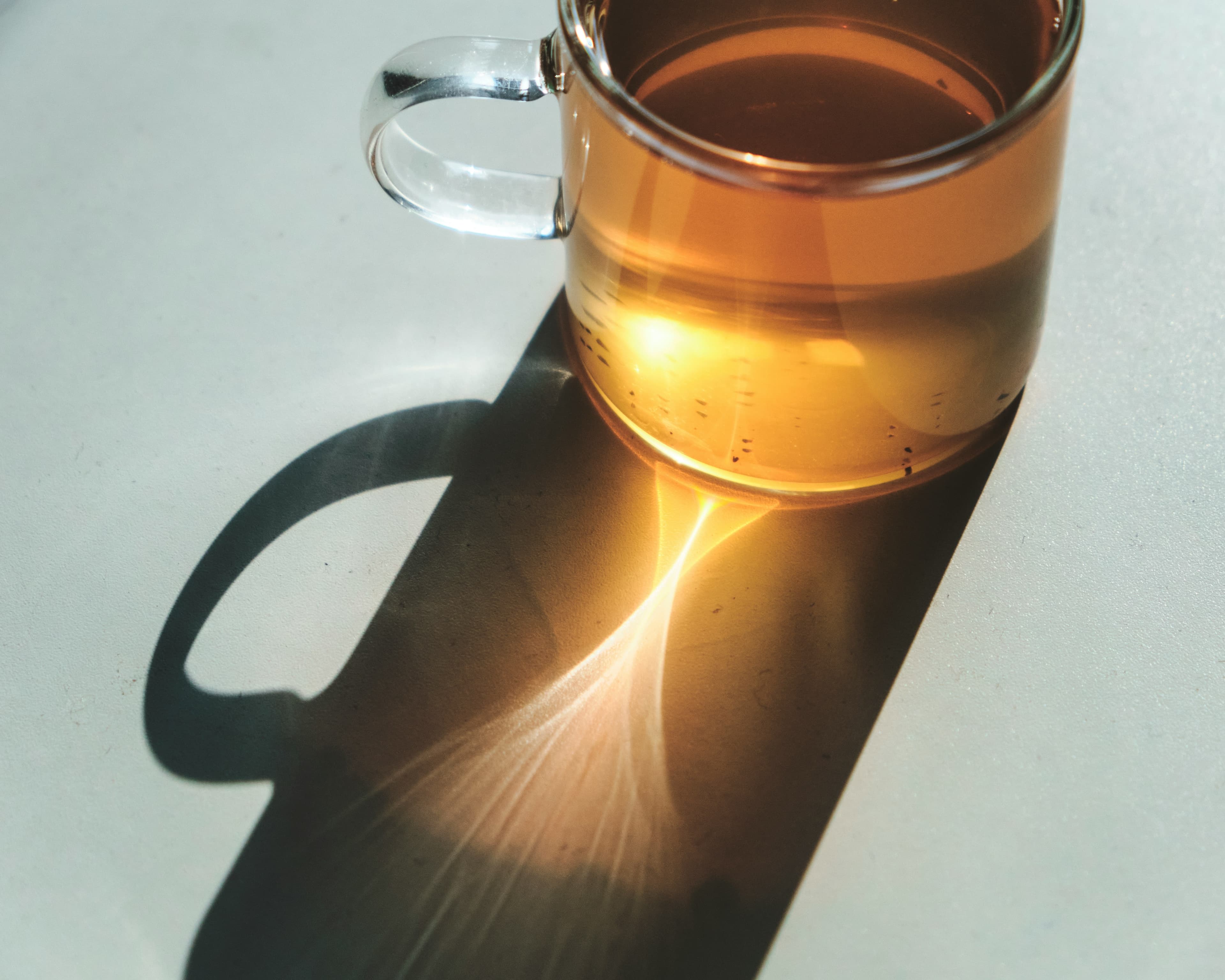 Infusion bien-être servie dans une tasse élégante
